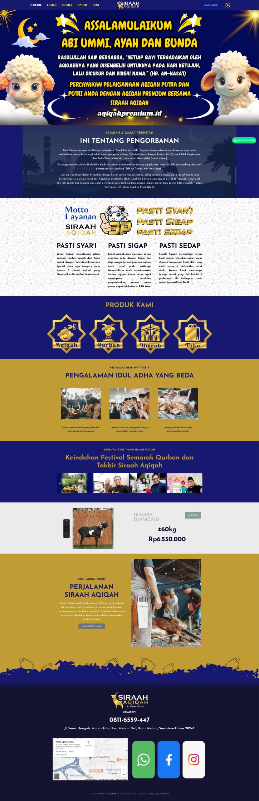 Website Jasa Aqiqah di Kota Medan